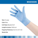 McKesson Confiderm STR Nitrile Exam Glove, Extra Large, Blue (Case of 4 Boxes)