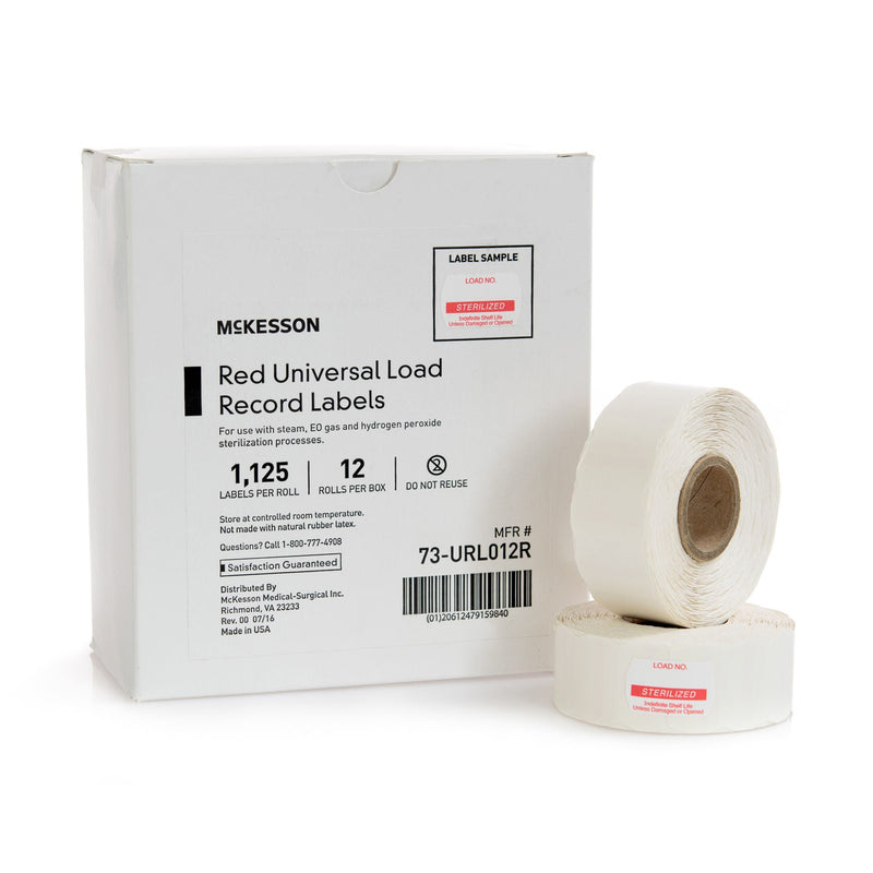 McKesson Performance Sterilization Label, 3/4 x 1-1/8 Inch (Case of 120)