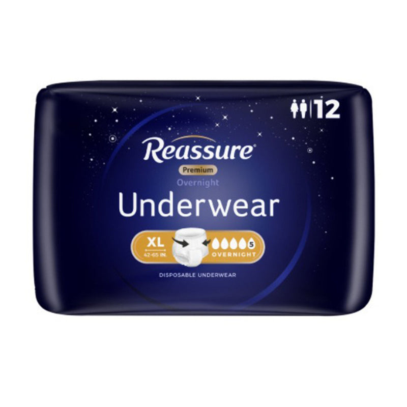 Reassure Premium Overnight Absorbent Underwear, Extra Large (48/CS) 