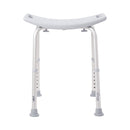 McKesson Brand McKesson Aluminum Bath Bench Without Backrest, 15.5 – 19.5 Inch, Gray 