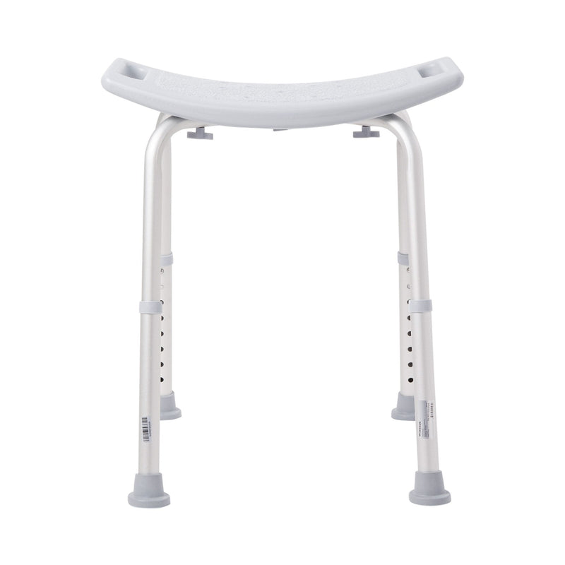 McKesson Brand McKesson Aluminum Bath Bench Without Backrest, 15.5 – 19.5 Inch, Gray 