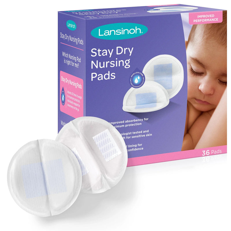 Emerson Healthcare Nursing Pad Lansinoh Stay Dry One Size Fits Most 3 Layer Fabric Disposable (432/CS)