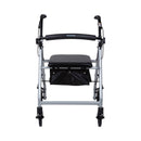 McKesson Brand McKesson Folding Aluminum Four-Wheel Rollator, Silver 