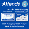Attends Extra Heavy Absorbency Briefs, Extra Large (Case of 60)