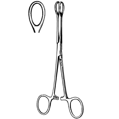 Sklar Ballenger Sponge Forceps - 7", Straight, Smooth - 74-1370