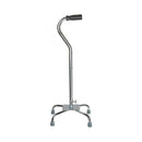 McKesson Steel Chrome Offset Quad Cane, 29 – 37.5 Inch (Case of 4)
