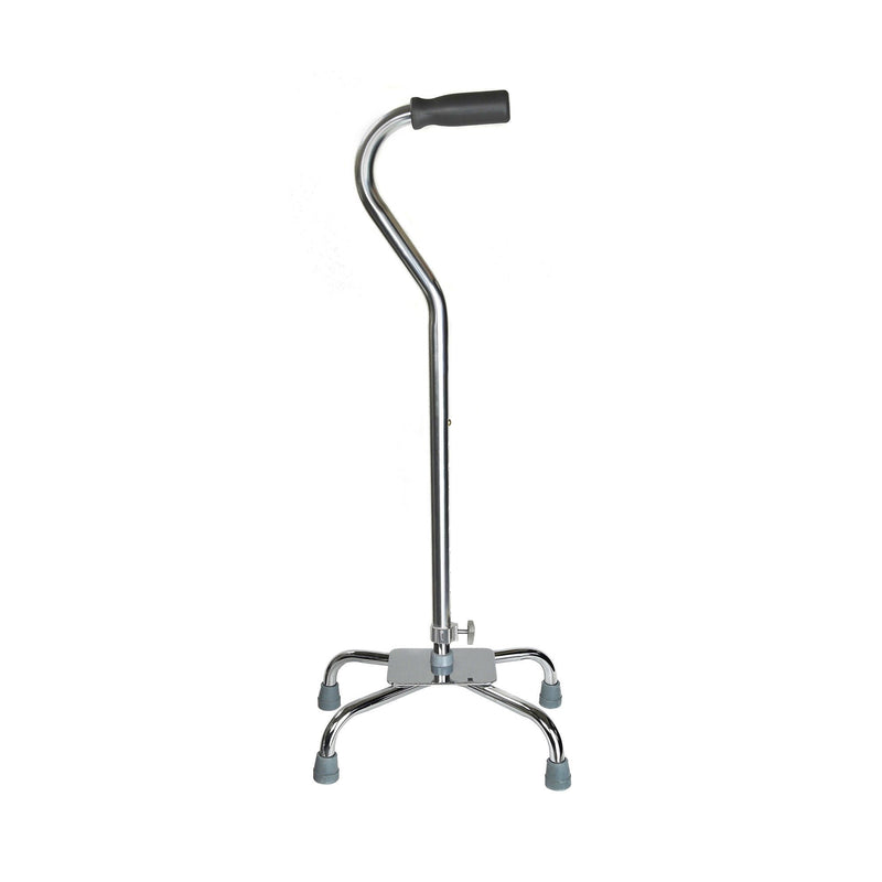 McKesson Steel Chrome Offset Quad Cane, 29 – 37.5 Inch (Case of 4)