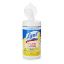 Essendant Co/United Stationers Surface Disinfectant Cleaner Lysol Manual Pull Wipe 80 Count Canister Lemon Lime Blossom Scent NonSterile (480/CT) 