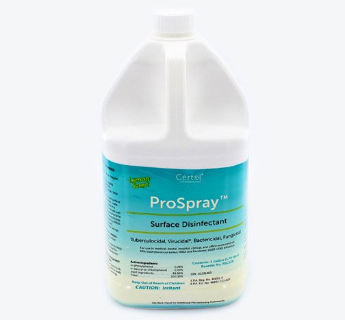 Surface Disinfectant Cleaner ProSpray Antimicrobial Manual Pour Liquid 1 gal. Jug Lemon Scent NonSterile (Case of 4)