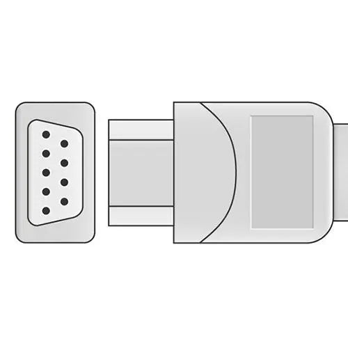 Cables and Sensors Datascope SpO2 Adapter Cable - Connector
