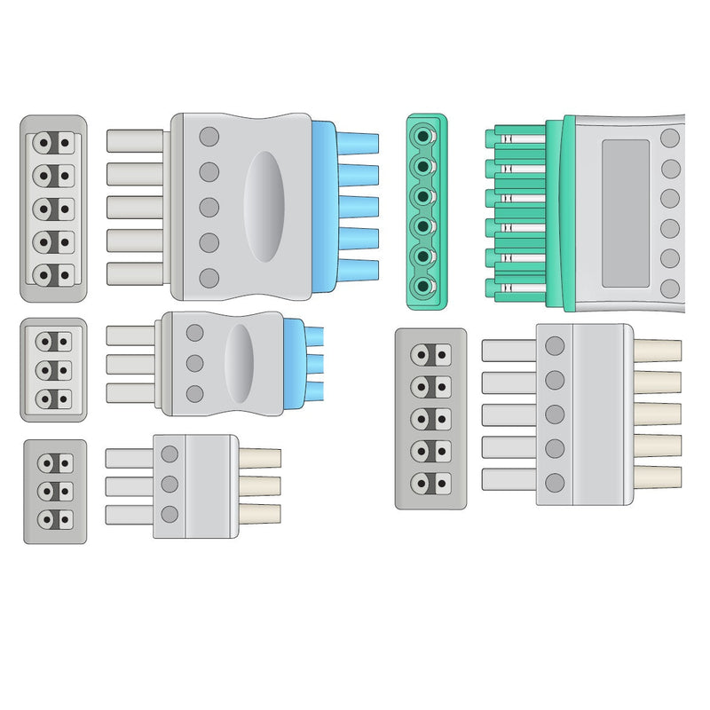Drager ECG Leads  6 Leads Clip  - CAS-LG6-90P0