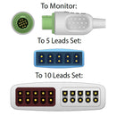 Fukuda Denshi ECG Trunk Cable  10 Leads