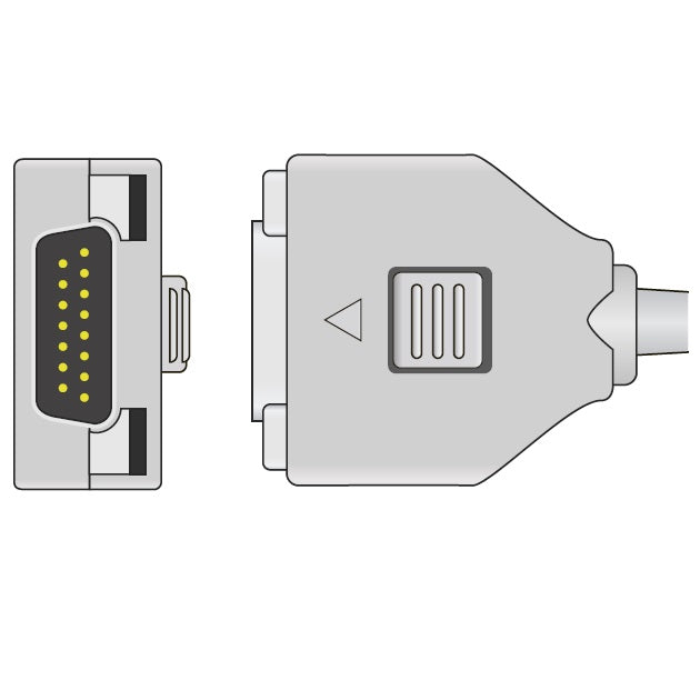 Fukuda ME One Piece EKG Cable  10 Leads Clip