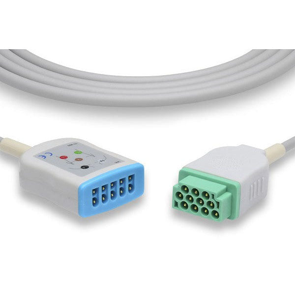 Cables and Sensors GE Healthcare Corometrics Compatible ECG Trunk Cable  Compatibility: 120, 250cx, 259cx, Vivid S6