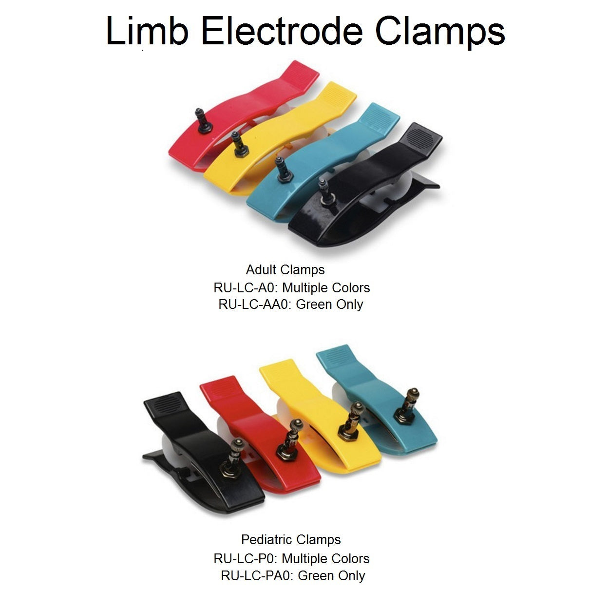 Cables and Sensors Limb Electrode Clamps