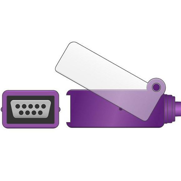 Cables and Sensors Nellcor SpO2 Adapter Cable 