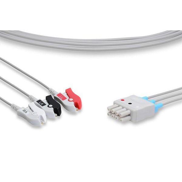 Cables and Sensors Nihon Kohden ECG Leadwire  BR-913P - 3 Leads Snap