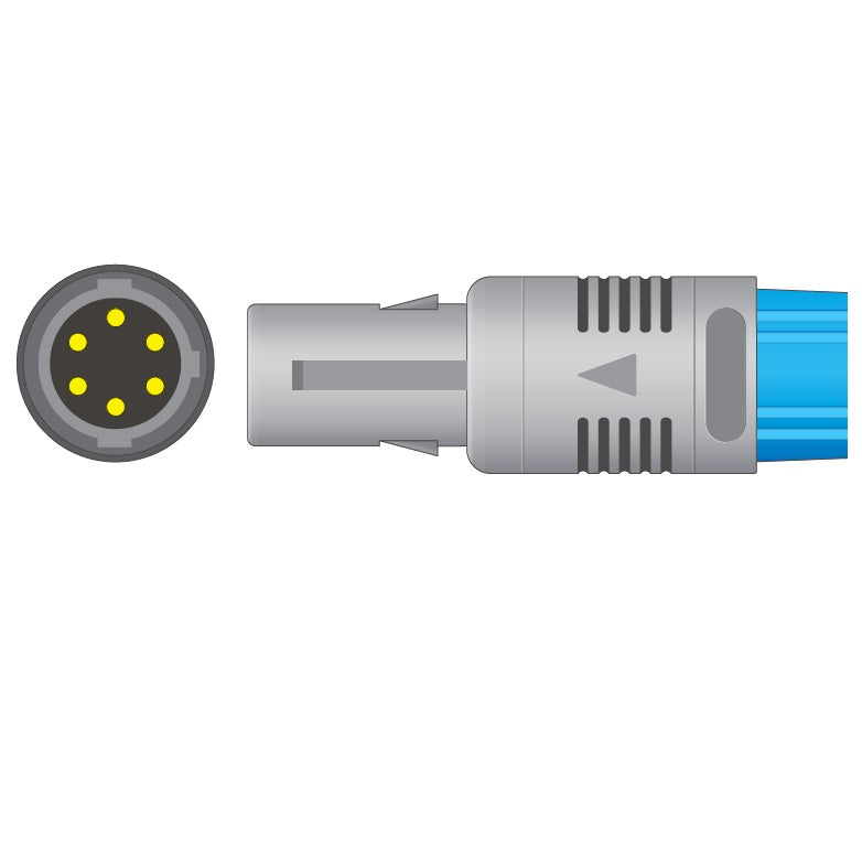 Petas One Piece ECG Cable  4 Leads Clip