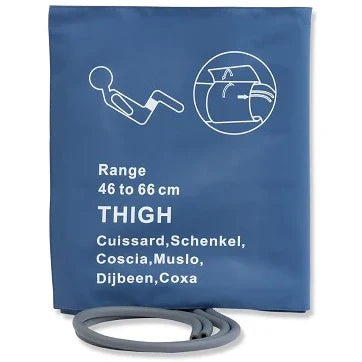 Cables and Sensors Reusable NIBP Cuff  Thigh (38 - 50 cm) - Dual Tube Hose