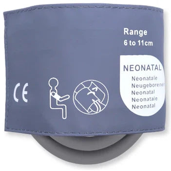 Cables and Sensors Reusable NIBP Cuff  Neonate (6 - 11 cm) - Dual Tube Hose