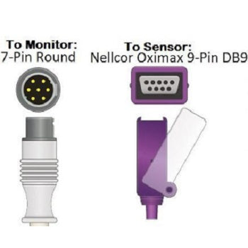 Cables and Sensors Welch Allyn SpO2 Adapter Cable