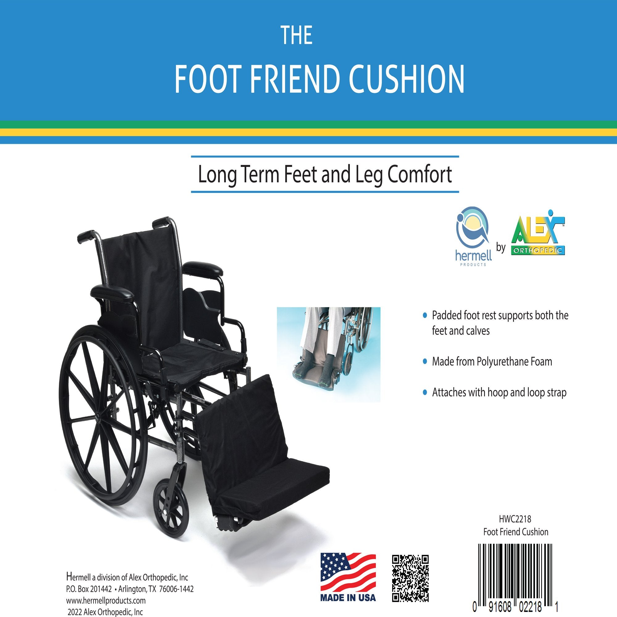 Alex Ortho Wheelchair Foot Friend Cushion 