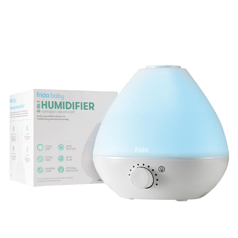 Humidifier with Deiffuser and Nightlight BreatheFrida 0.5 Gallon Tank Adult / Pediatric (4/CS) 