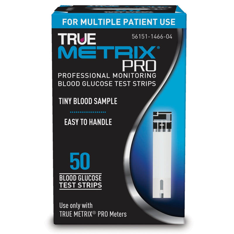 Blood Glucose Test Strips TRUE METRIX PRO 50 Strips per Pack For Truemetrix Blood Glucose Meter (Case of 1200)