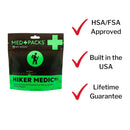 Med Packs First Aid Kit for Hikers – Outdoor Injury Supplies in Portable Pouch (Each)