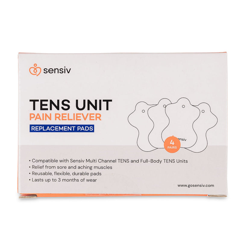 sensiv TENS Unit Pain Reliever Replacement Pads (Case of 40 Packs)