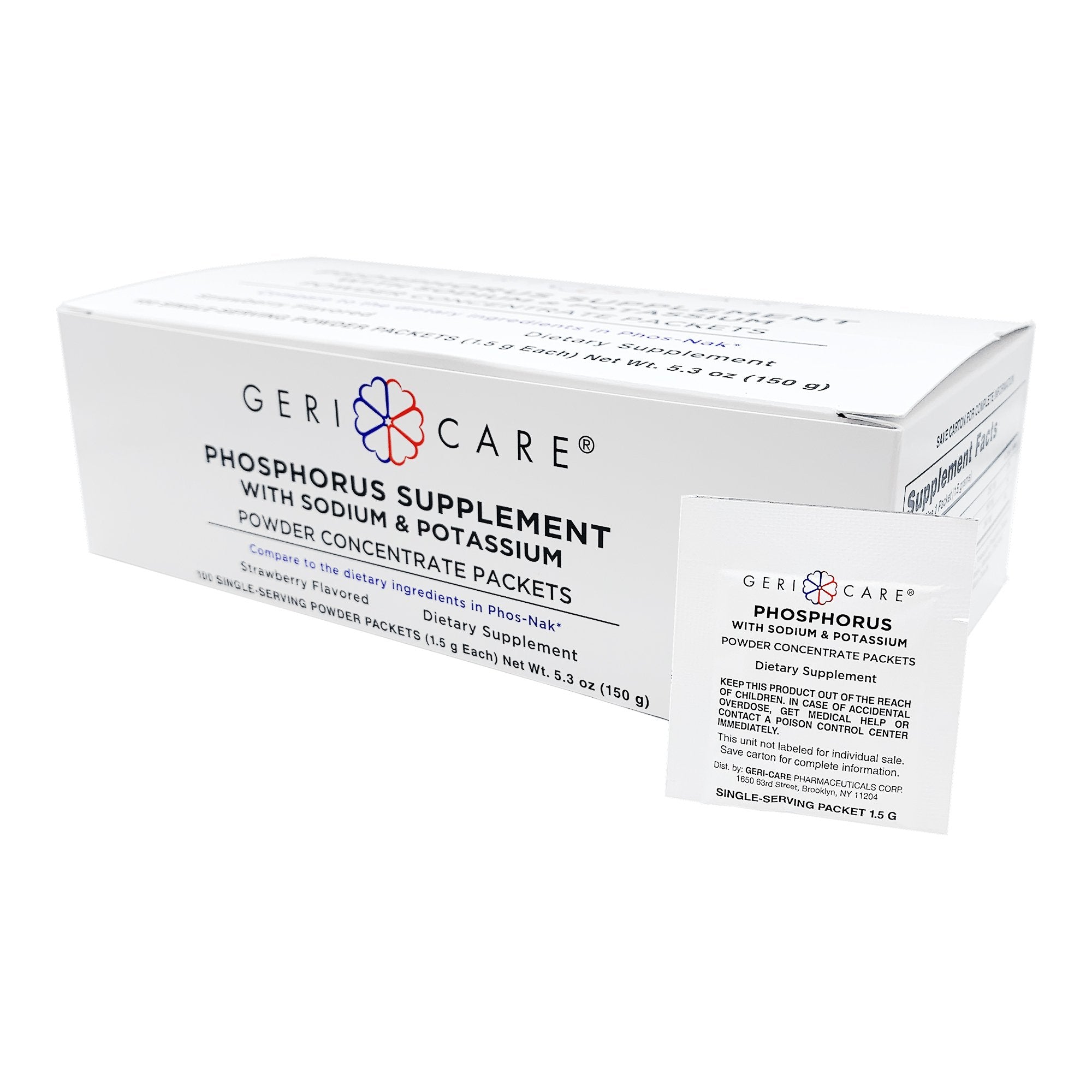 Geri-Care Geri-Care Phosphorus Supplement Powder with Electrolytes, Strawberry Flavor (2400/CS) 