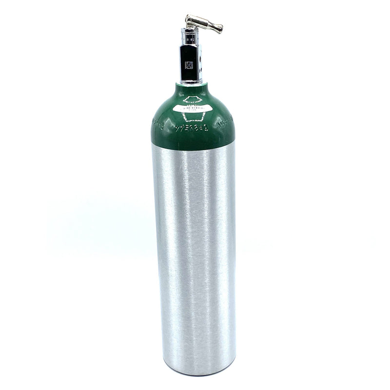 ProRack Gas Aluminum Oxygen Cylinder with Toggle Valve, Size D (Each)