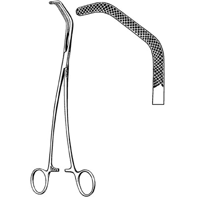 Sklar Satinsky Vena Cava Clamp (CensiTrac Marked) - 9-1/2" - 52-1595c 