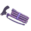 Mabis Healthcare Switch Sticks Folding Cane, Viking Print, 32 to 37 Inch Height 