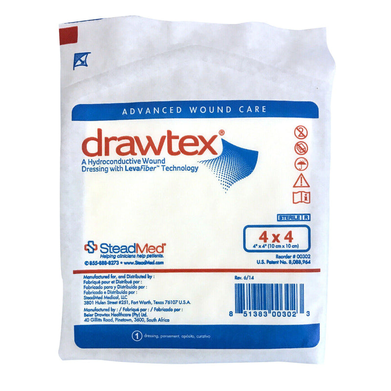 Drawtex nonadherent Dressing, 4 x 4 Inch (Box of 10)