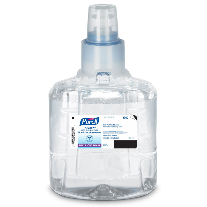 Purell SF607 BZK Hand Sanitizer Foam. 1,200 mL Refill for LTX Dispensers (Case of 2)