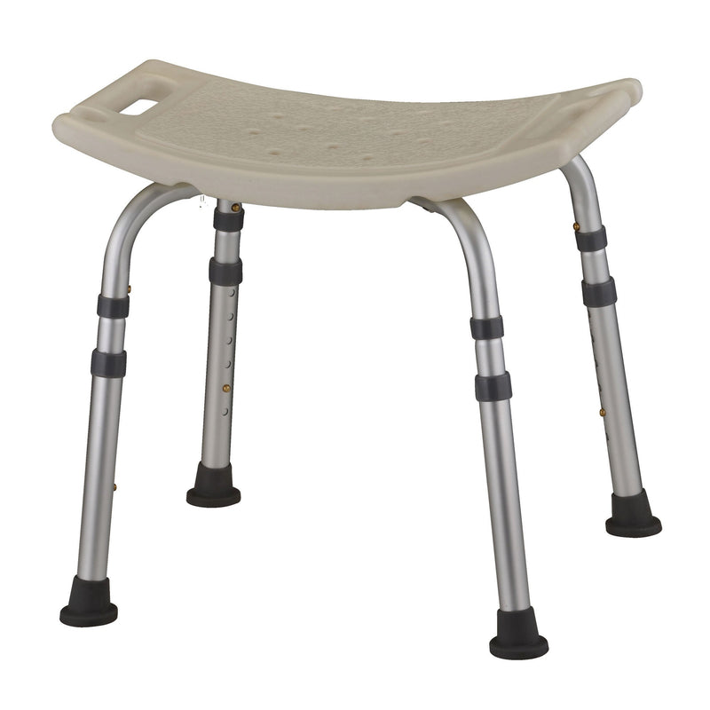 Shower Chair Nova Without Arms Aluminum Frame Without Backrest 20 Inch Seat Width 300 lbs. Weight Capacity (Case of 2)