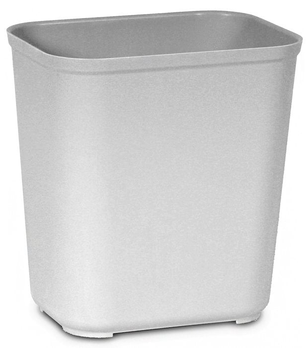 Fire-Resistant Trash Can Rubbermaid 28 Quart / 7 gal. Gray Thermoset Polyester Rectangular (6/CS)