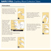 Safe-T-Fill Capillary Blood Collection Tube, 125 µL, 1.1 mm Diameter (500/CS)