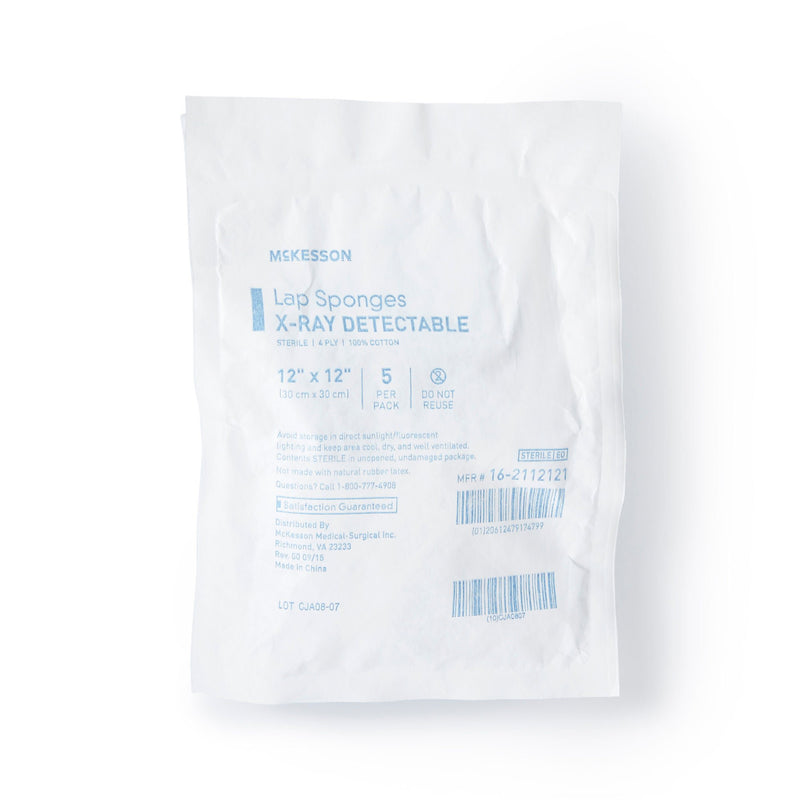 McKesson Laparotomy Sponge, 12 x 12 Inch (Case of 200)
