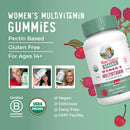 Multivitamin Supplement Mary Ruth's Organic Women's Vitamin A / C / D / E 450 mcg - 20 mg - 6 mcg - 7 mg Strength Gummie 60 Per Bottle Strawberry Flavor (Case of 6)