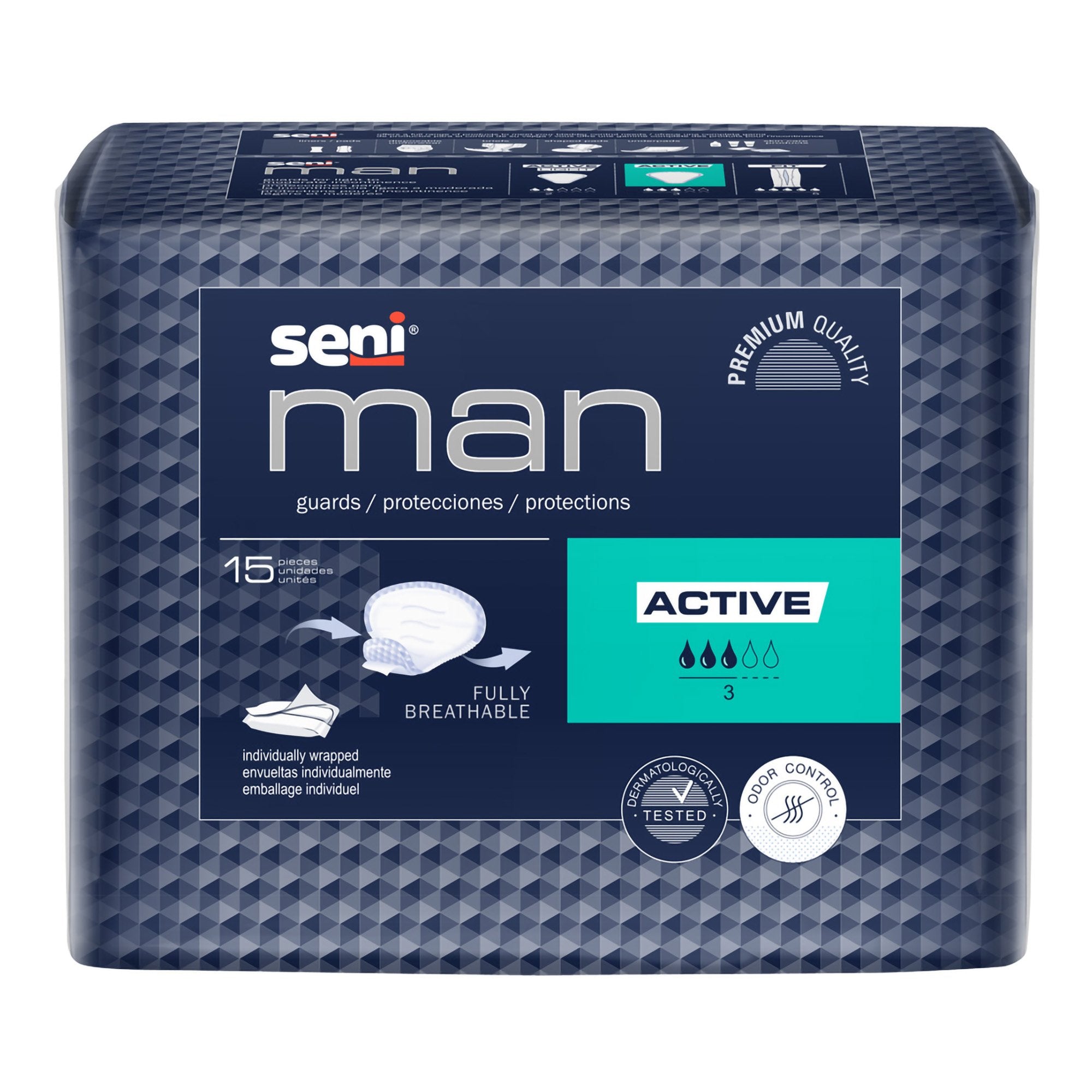 TZMO USA Inc Seni Man Active Bladder Control Guards (90/CS) 