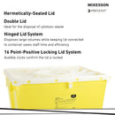 McKesson Brand McKesson Prevent Chemotherapy Sharps Container, 12 Gal., 20.8 x 17.3 x 13 Inch (8/CS) 
