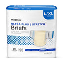 McKesson Brand McKesson Ultra Plus Stretch Heavy Absorbency Incontinence Brief, Large / X-Large (4/CS) 