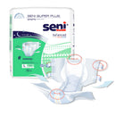 TZMO USA Inc Seni Super Plus Overnight Heavy to Severe Absorbency Incontinence Brief, Large (36/CS)
