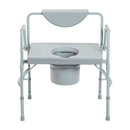 Commode Chair drive Drop Arms Steel Frame Back Bar 23-1/4 Inch Seat Width 1000 lbs. Weight Capacity