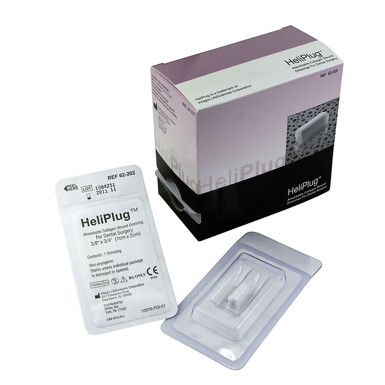 Integra Lifesciences HeliPlug Collagen Dressing (10/BX) 