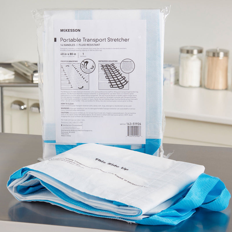 McKesson Transport Stretcher, 40 x 80 Inch (Case of 10)