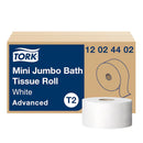 RJ Schinner Co Tork Advanced Mini Jumbo Size Cored Roll Two-Ply Toilet Paper (12/CS) 
