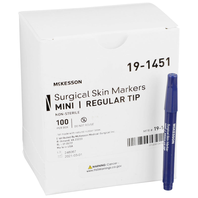 McKesson Brand McKesson Skin Marker, Prep-Resistant Gentian Violet Ink, Regular Tip, Mini Size (100/BX) 